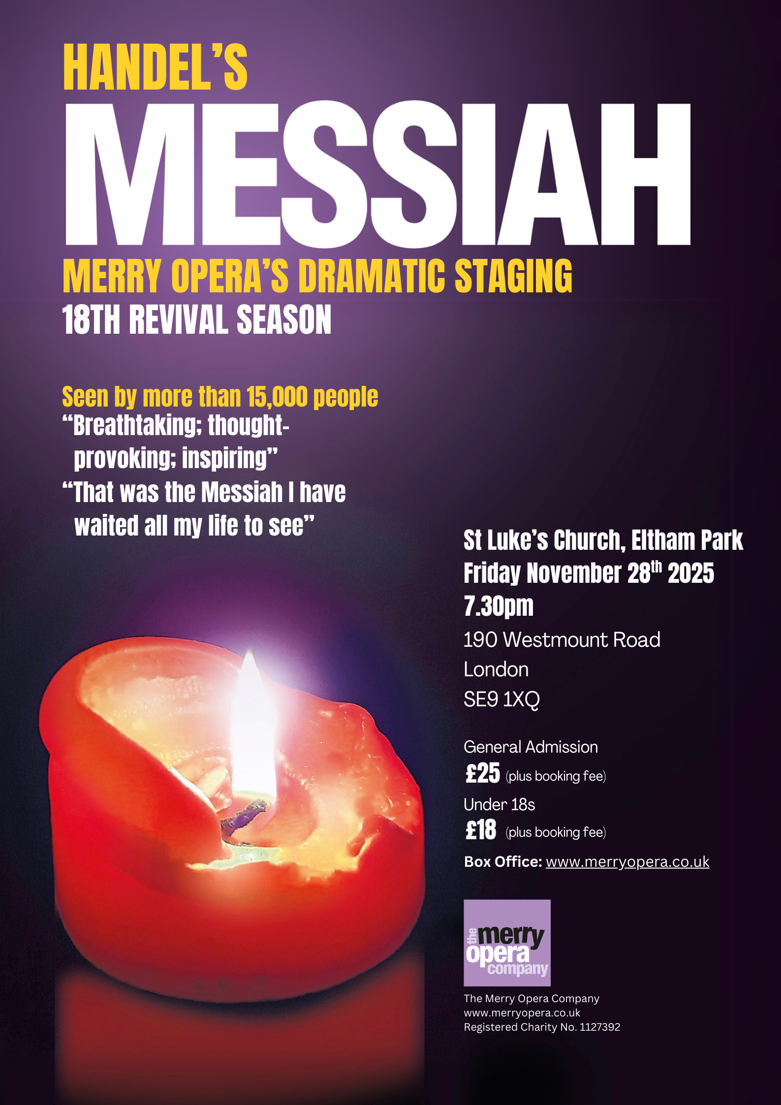 Eltham Park Messiah 2025 Winte